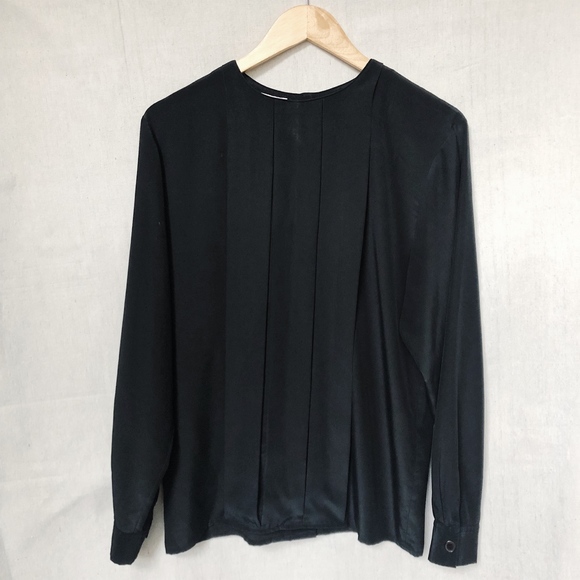 Vintage Christian Dior Chemise Blouse Button Back - Picture 6 of 7